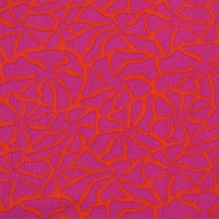 Baumwoll Musselin Koralle, pink
