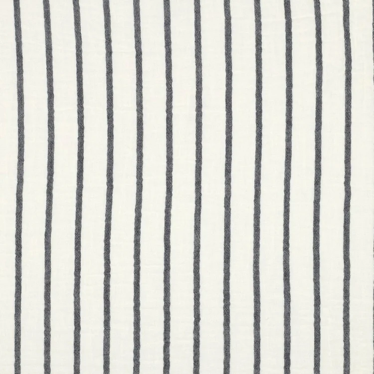 Baumwoll Musselin Small Stripes, marine
