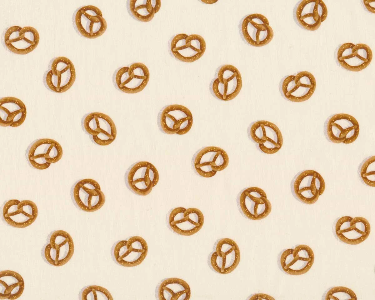 Baumwoll-Popeline EMILIE, Brezel, creme, Hilco