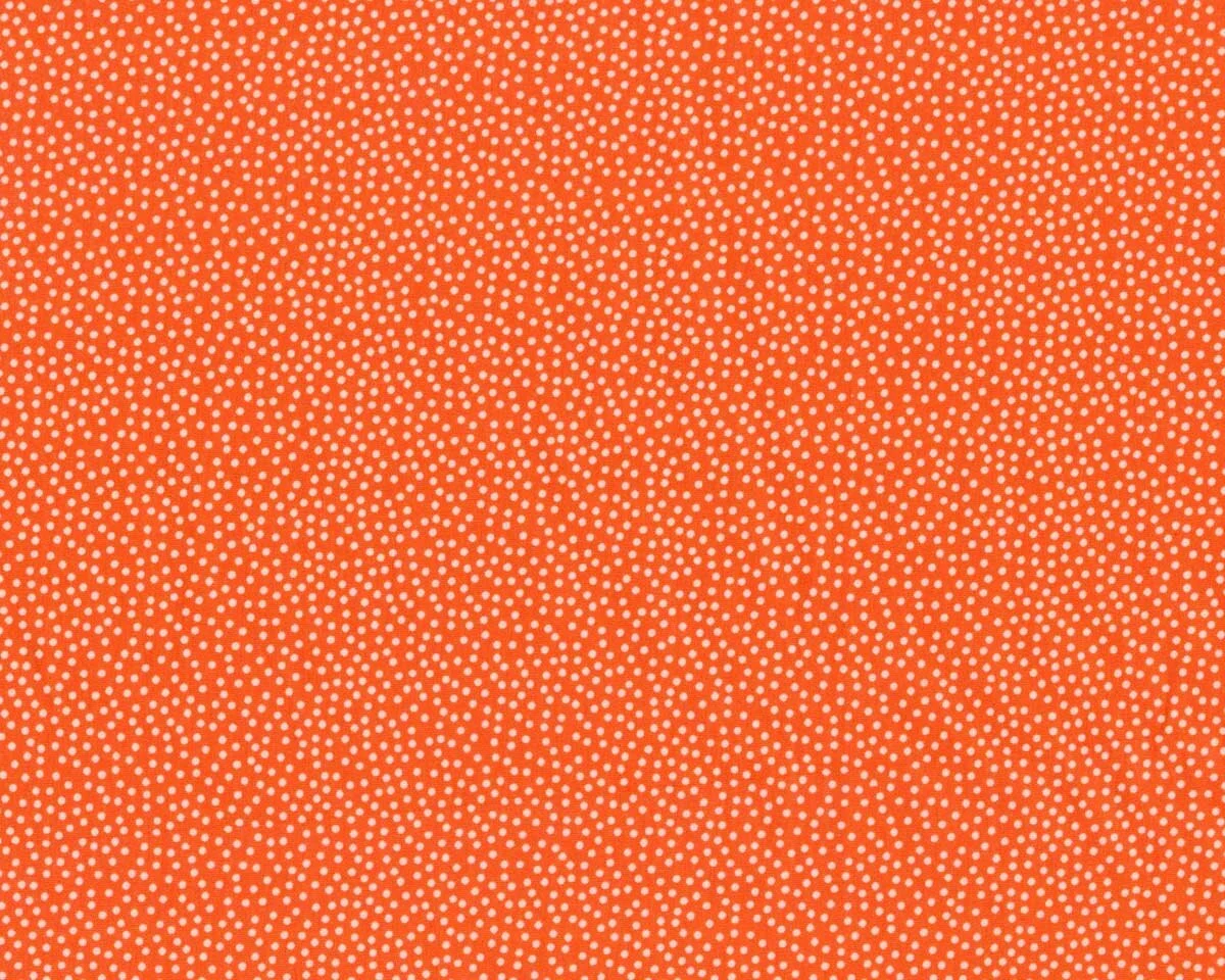 Baumwoll-Popeline EMILIE, Pünktchen, orange, Hilco