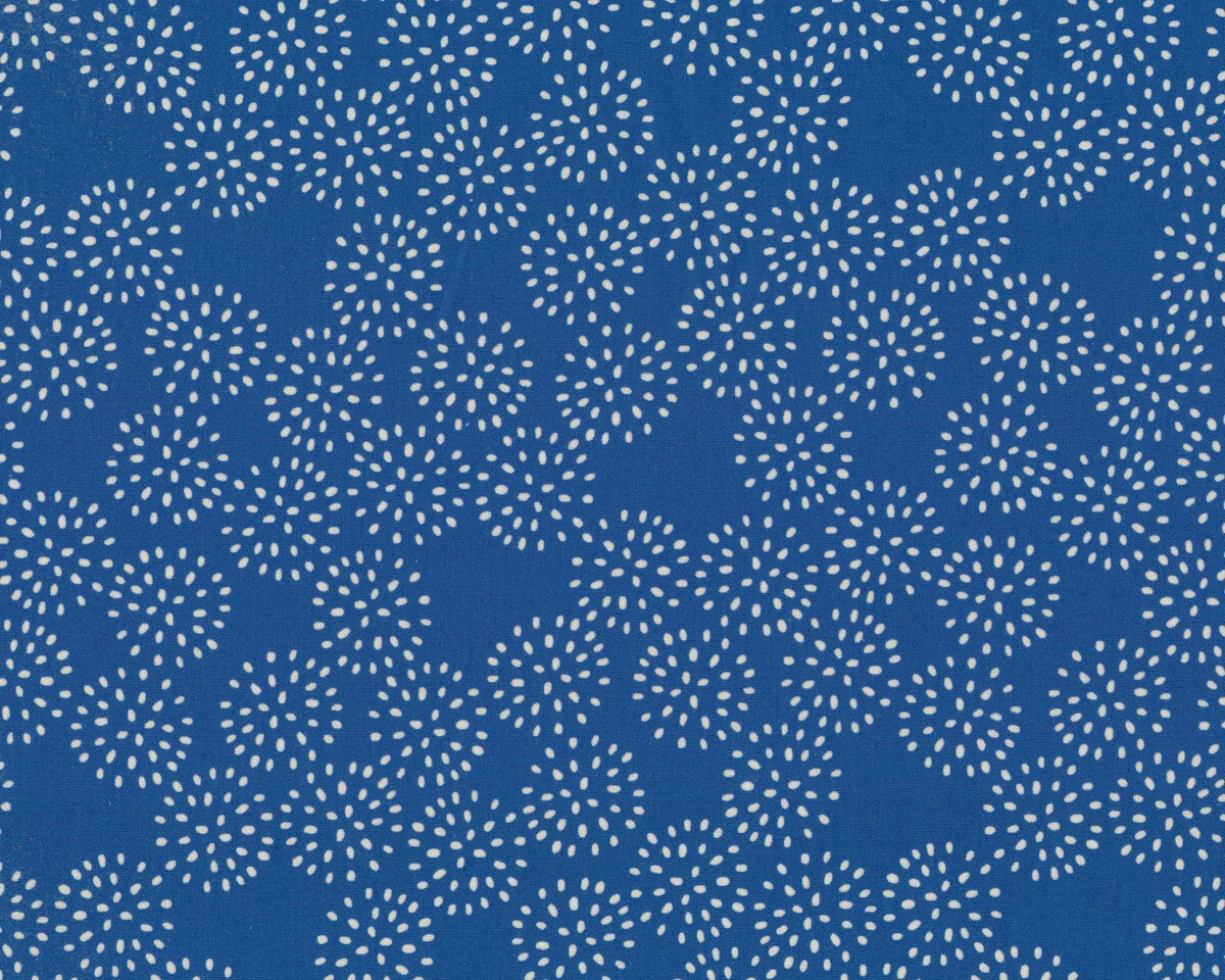 Baumwoll-Popeline EMILIE, Pusteblumen, blau, Hilco