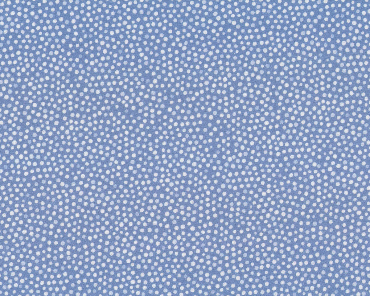 Baumwoll-Popeline EMILIE, Tupfen, taubenblau, Hilco