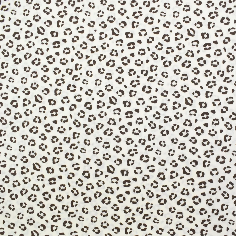 Baumwoll Popeline Leo Dots, creme