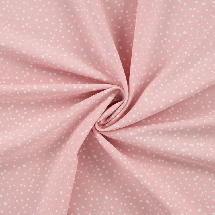 Baumwoll Popeline Mini Spots, rosé
