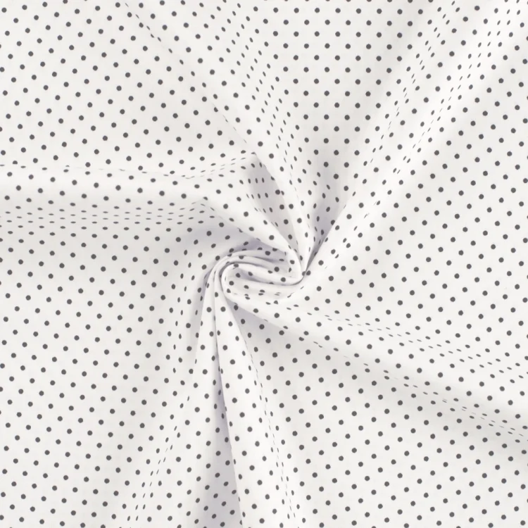 Baumwoll Popeline The Dots, weiß