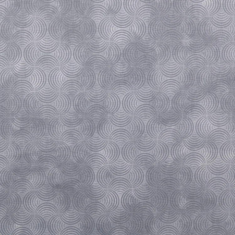 Baumwoll Popeline Waves, hellgrau