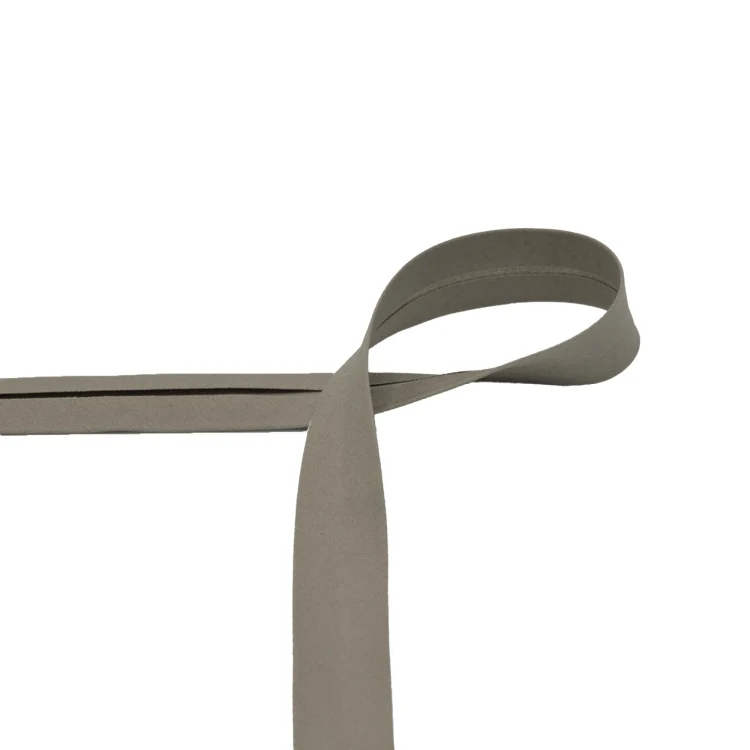 Baumwoll Schrägband 20 mm, taupe