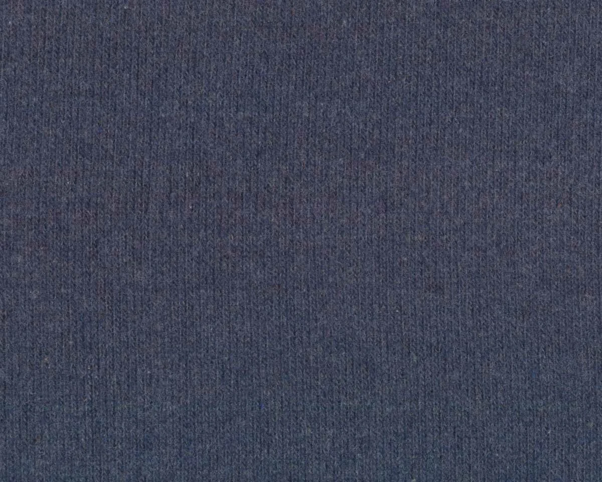 Baumwoll-Strickstoff GILLO, jeansblau meliert, Hilco