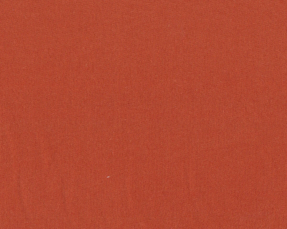 Baumwoll-Sweatstoff JOGGING, einfarbig, terracotta, Fibre Mood