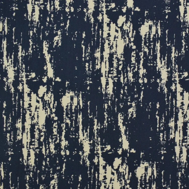 Baumwoll Twill Brushstrokes, dunkelblau