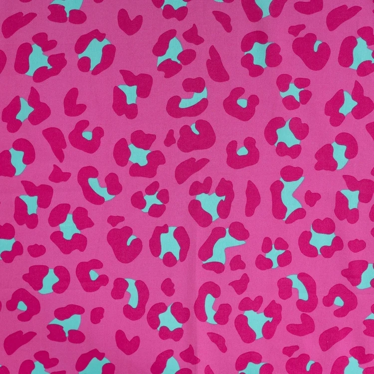 Baumwoll Voile Enjoy Bright Horizon Leo Love, pink