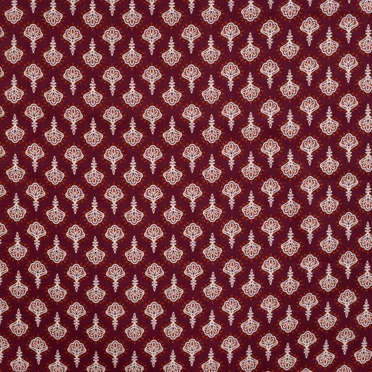 Baumwoll Voile Enjoy Sorbet Beach Ornaments, bordeaux