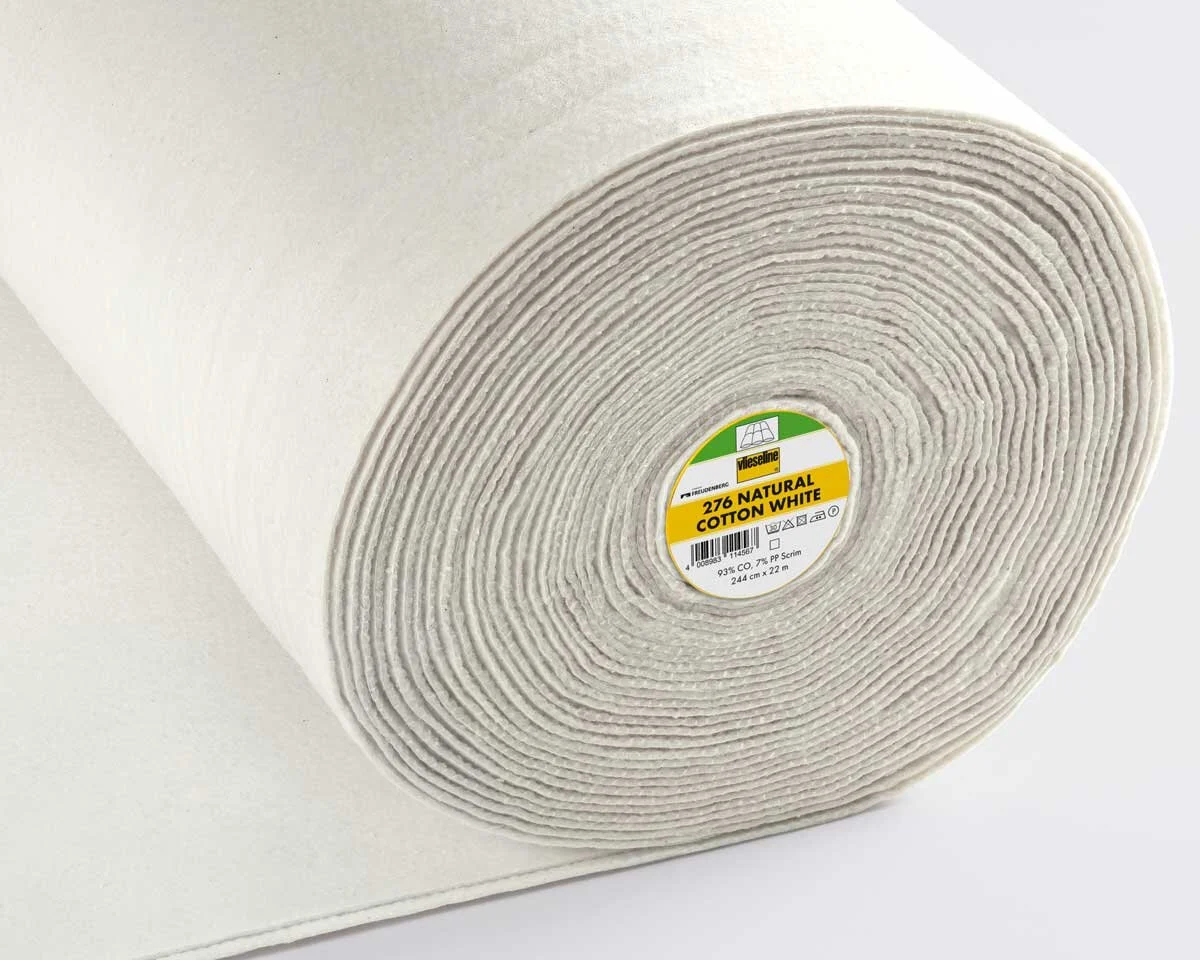 Baumwoll-Volumenvlies 276 NATURAL COTTON WHITE, Vlieseline
