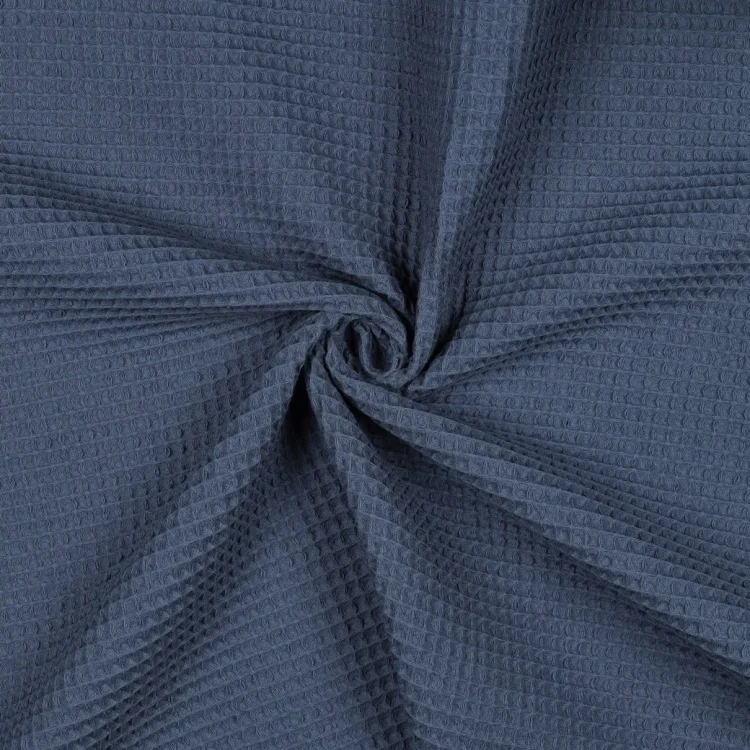 Baumwoll Waffelpiqué, dunkel jeansblau