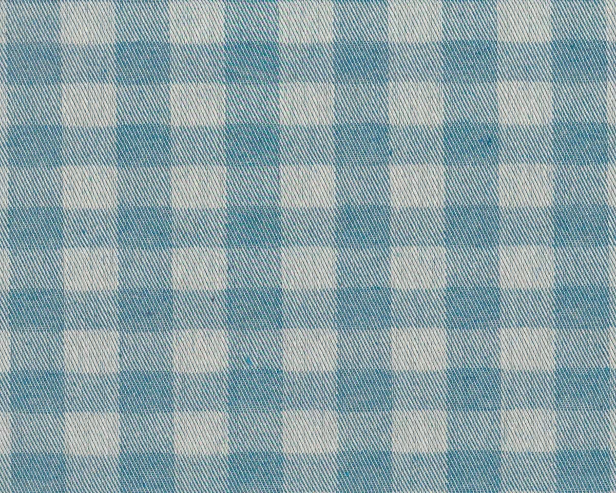 Baumwoll-Webstoff KARO, blau, Acufactum