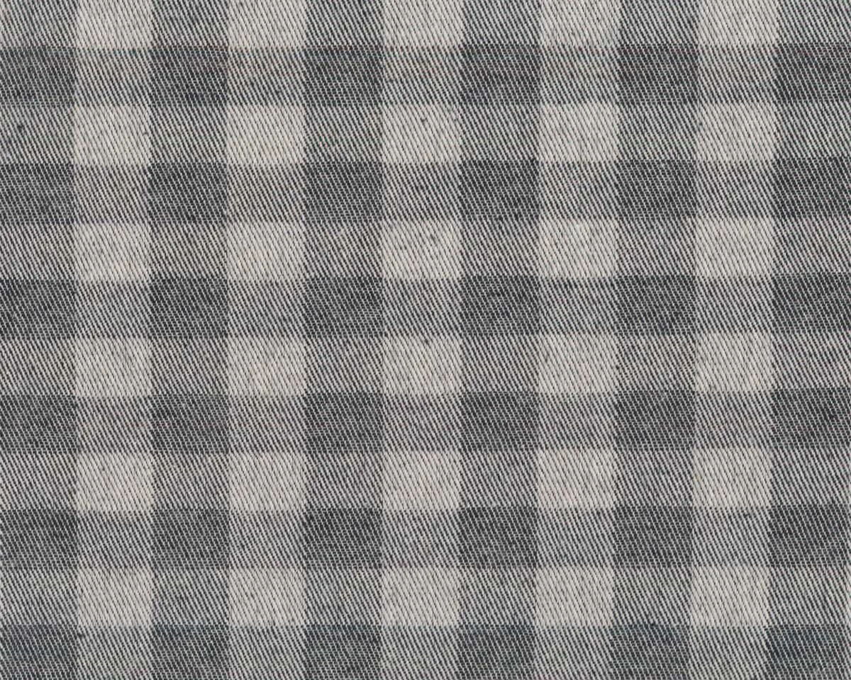 Baumwoll-Webstoff KARO, grau, Acufactum
