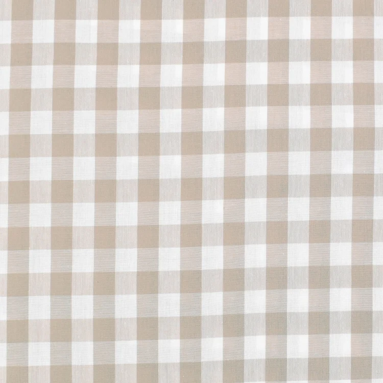 Baumwoll Zefir Karo 17 mm, beige