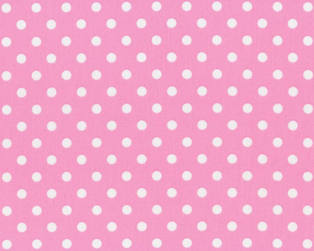 Baumwolle DOTTO, größere regelmäßige Punkte, rosa