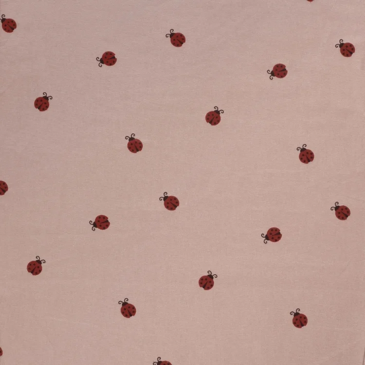Baumwollflanell Ladybug, altrosa