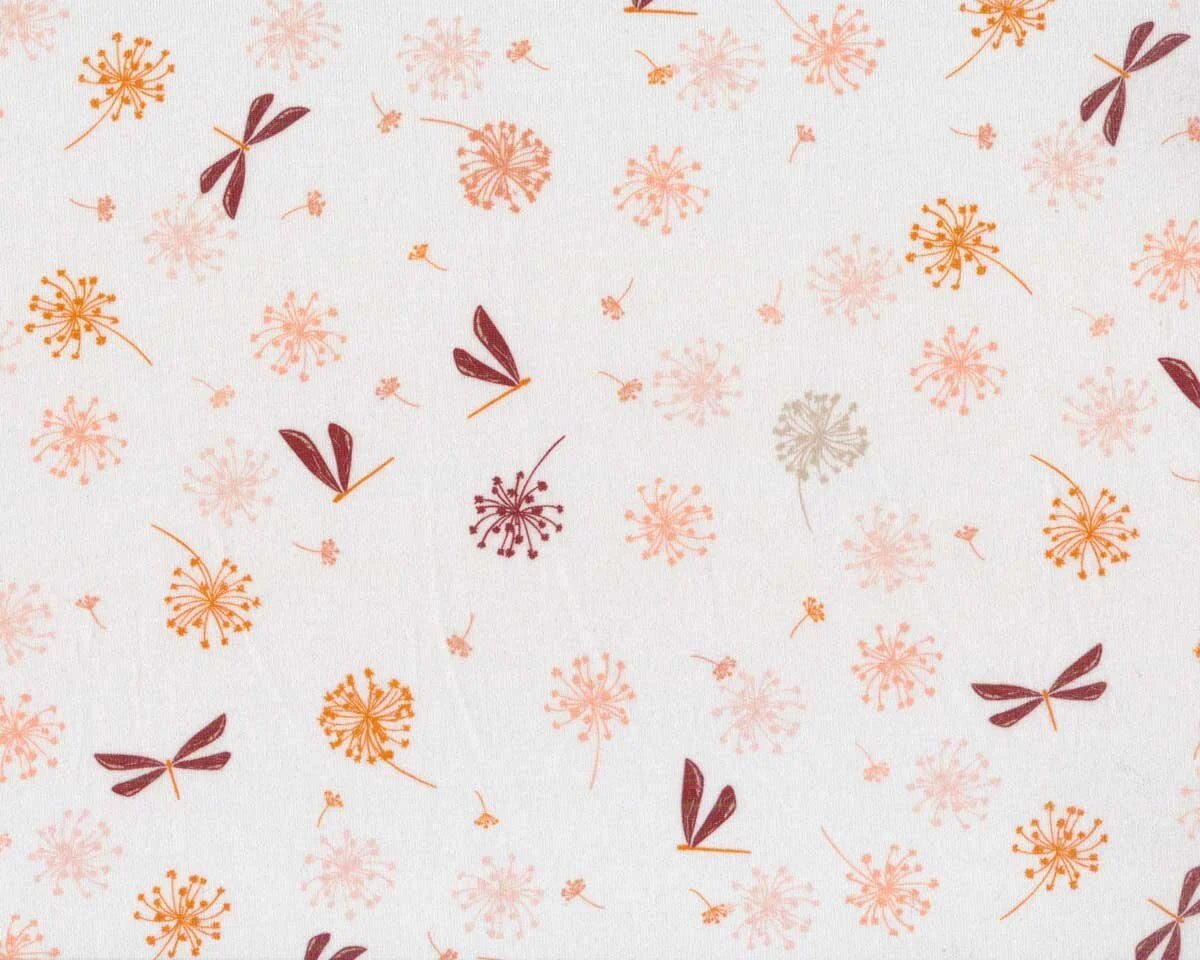Baumwolljersey AVALANA GULDSMED, Libelle, orange
