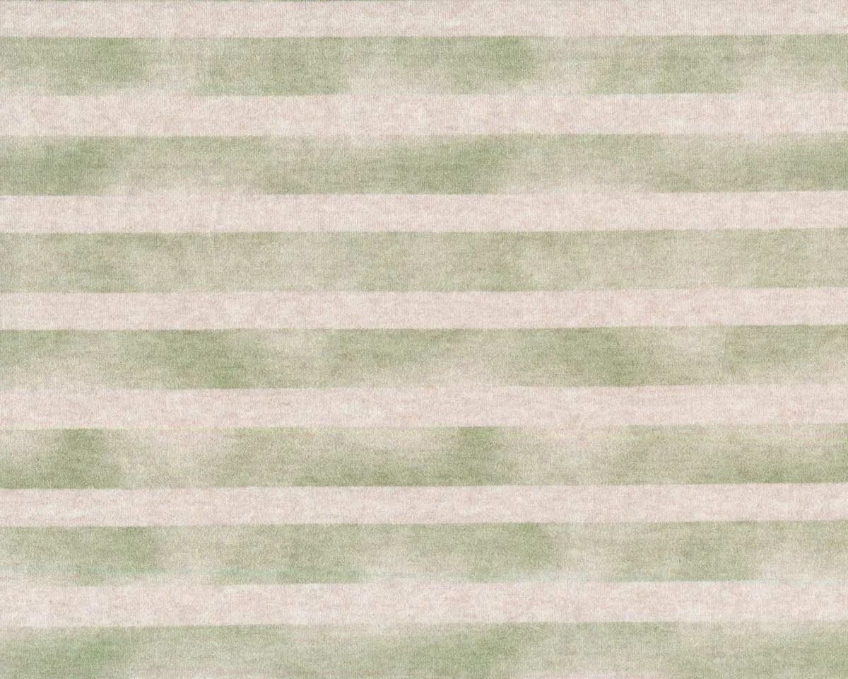 Baumwolljersey DINO STRIPE, Streifen, beige-grün, Hilco
