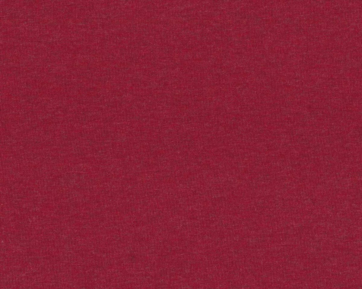 Baumwolljersey MELANGE, dunkelrot meliert