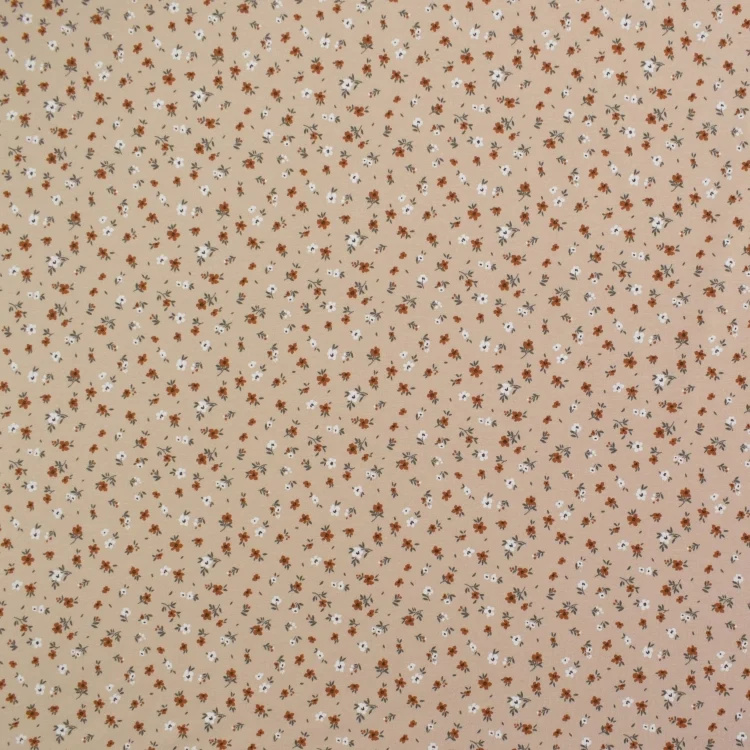 Baumwolljersey Mille Fleurs, beige