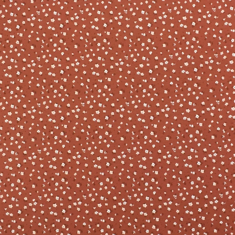 Baumwolljersey Mille Fleurs, terracotta