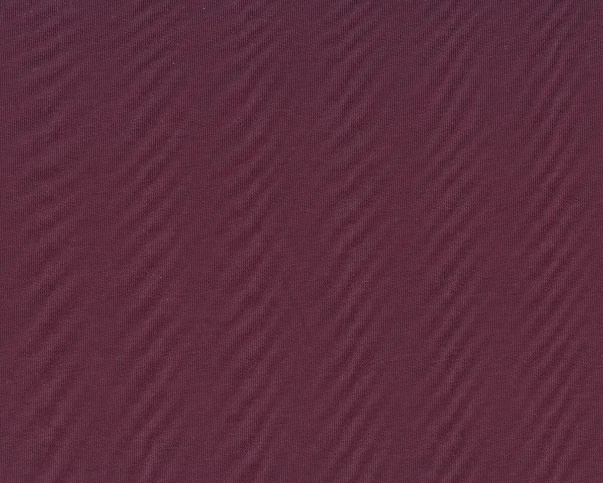 Baumwolljersey ORGANIC COTTON, weinrot, Mind the Maker