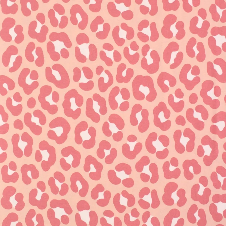 Baumwolljersey Panther Power, rosé