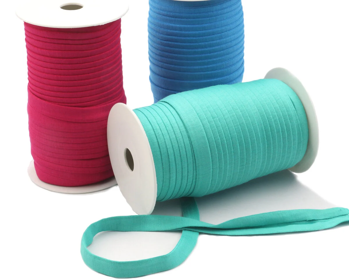 Baumwolljersey-Schrägband ELASTIC, einfarbig, 20 mm