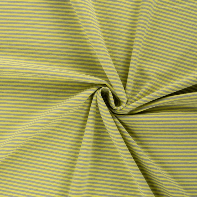 Baumwolljersey Small Stripes, limette