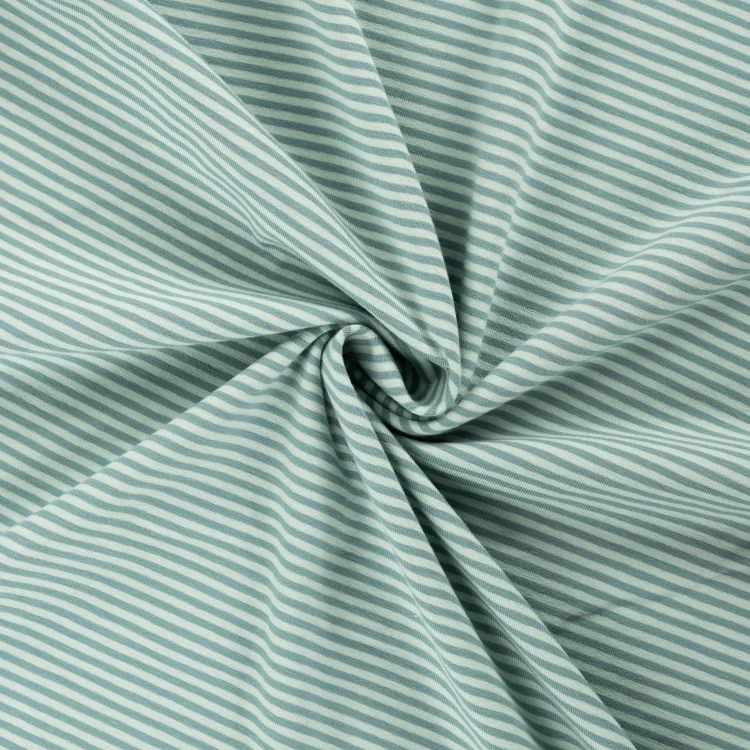 Baumwolljersey Small Stripes, mint