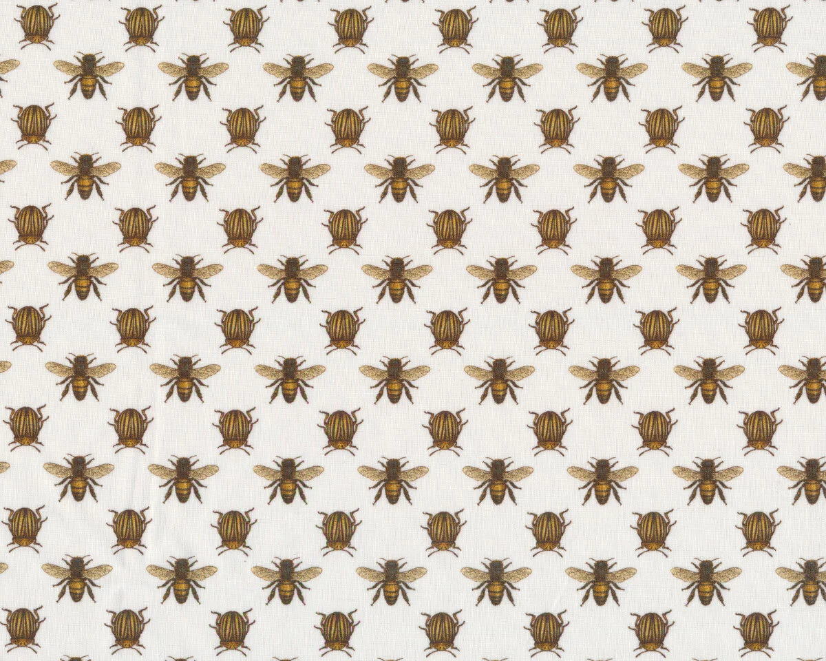 Baumwollpopeline SKARABO, Bienen & Maikäfer, Toptex