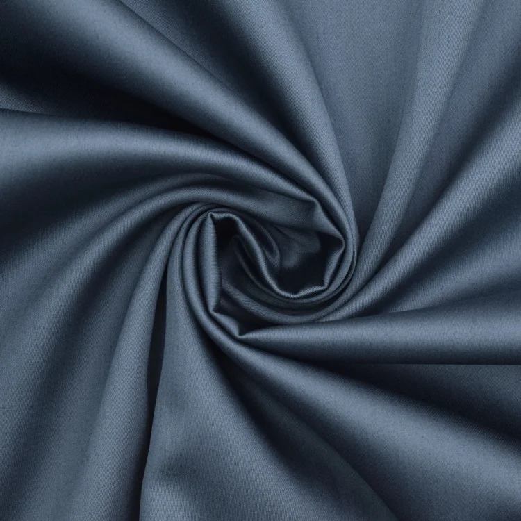Baumwollsatin Uni, jeansblau