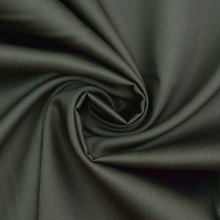 Baumwollsatin Uni, khaki