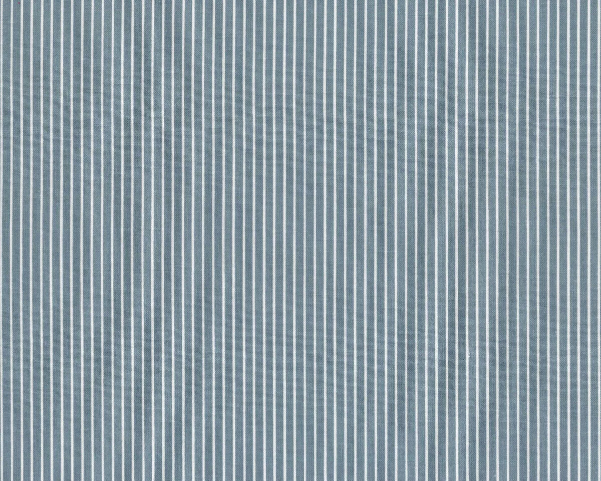 Baumwollstoff FEINE STREIFEN, blaugrau, Acufactum