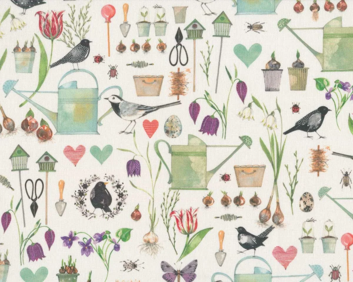 Baumwollstoff GARTENPOESIE, Acufactum