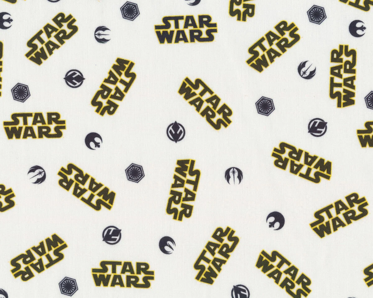 Baumwollstoff STAR WARS, Logos
