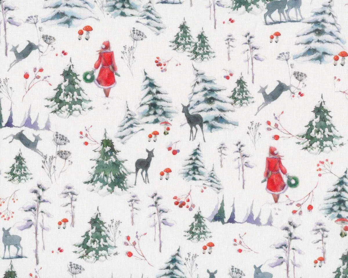 Baumwollstoff WINTERSPAZIERGANG, Sophia Drescher, Acufactum