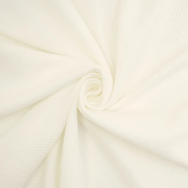 Baumwollwaffeljersey Mini, wollweiss