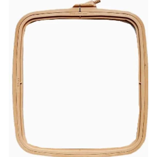 Nurge rechteckiger Kunststoffstickrahmen - 25x28 cm - Beige
