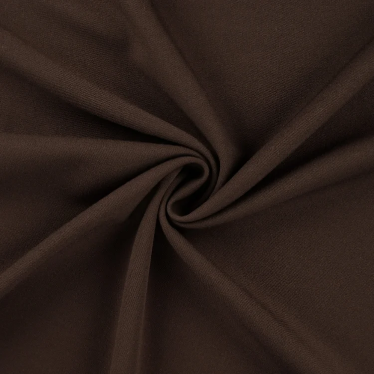 Bi Stretch Gabardine uni, dunkelbraun