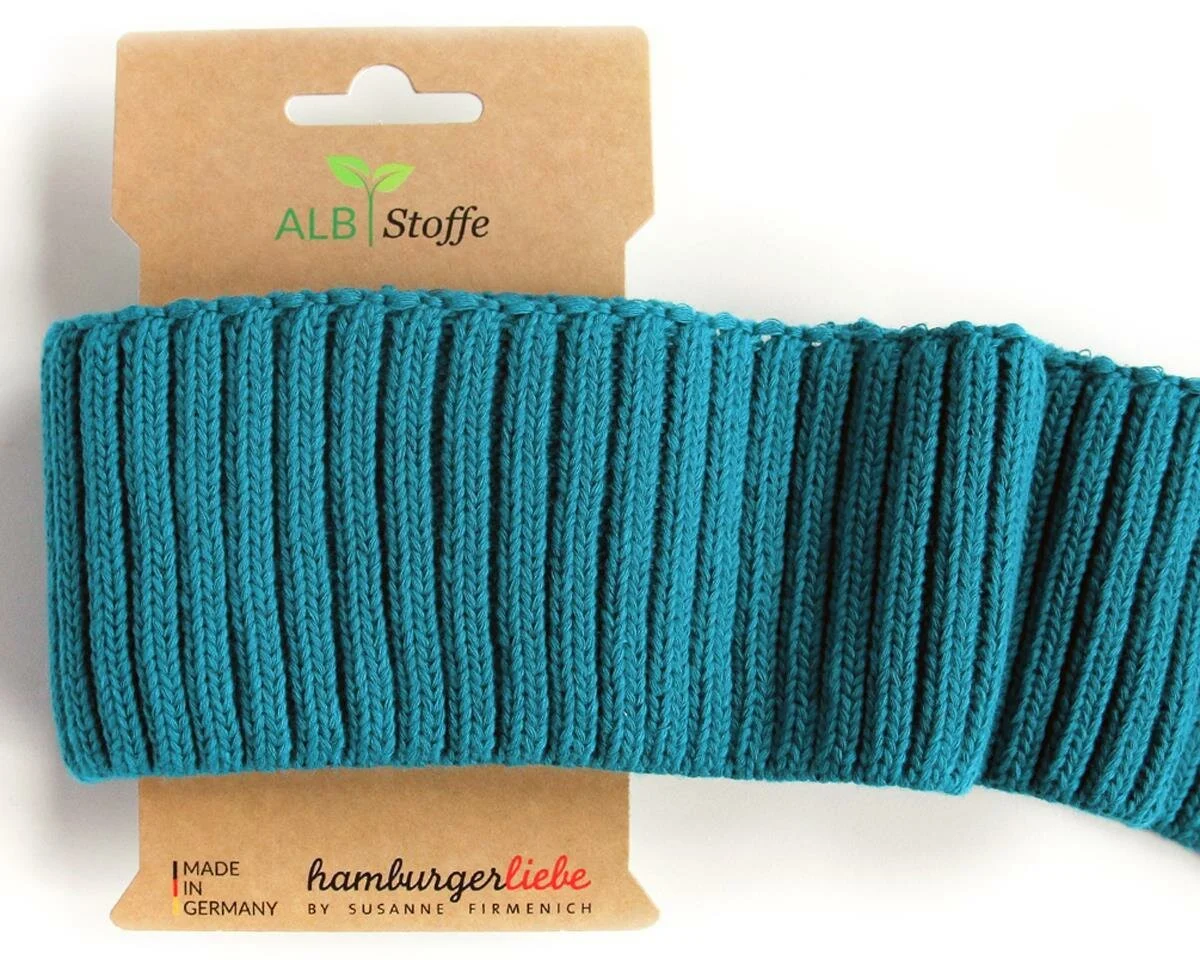 Bio-Bündchen CUFF ME COZY XXL, petrol, Albstoffe