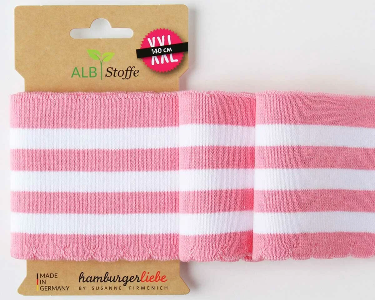 Bio-Bündchen CUFF ME WAVE WEEKENDER, rosa, Albstoffe