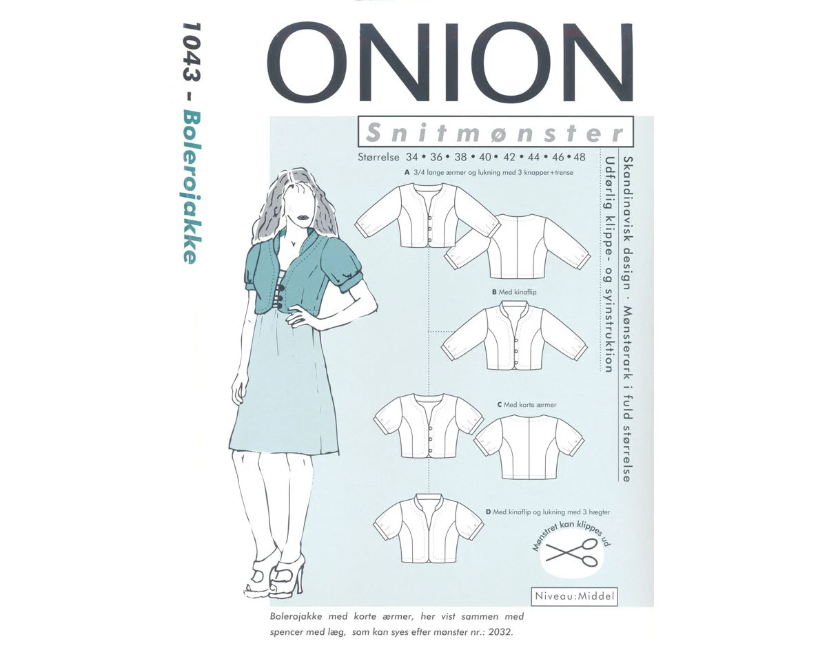Bolerojacke, Schnittmuster ONION 1043
