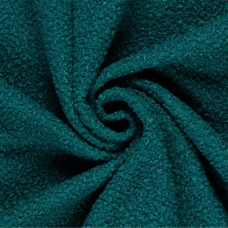Bouclé, petrol