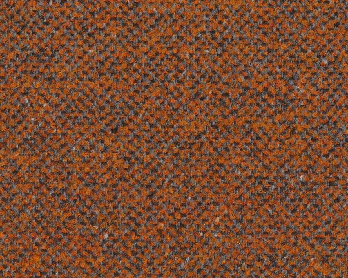 Boucléstoff mit Wolle FISCHGRAT, orange, Toptex