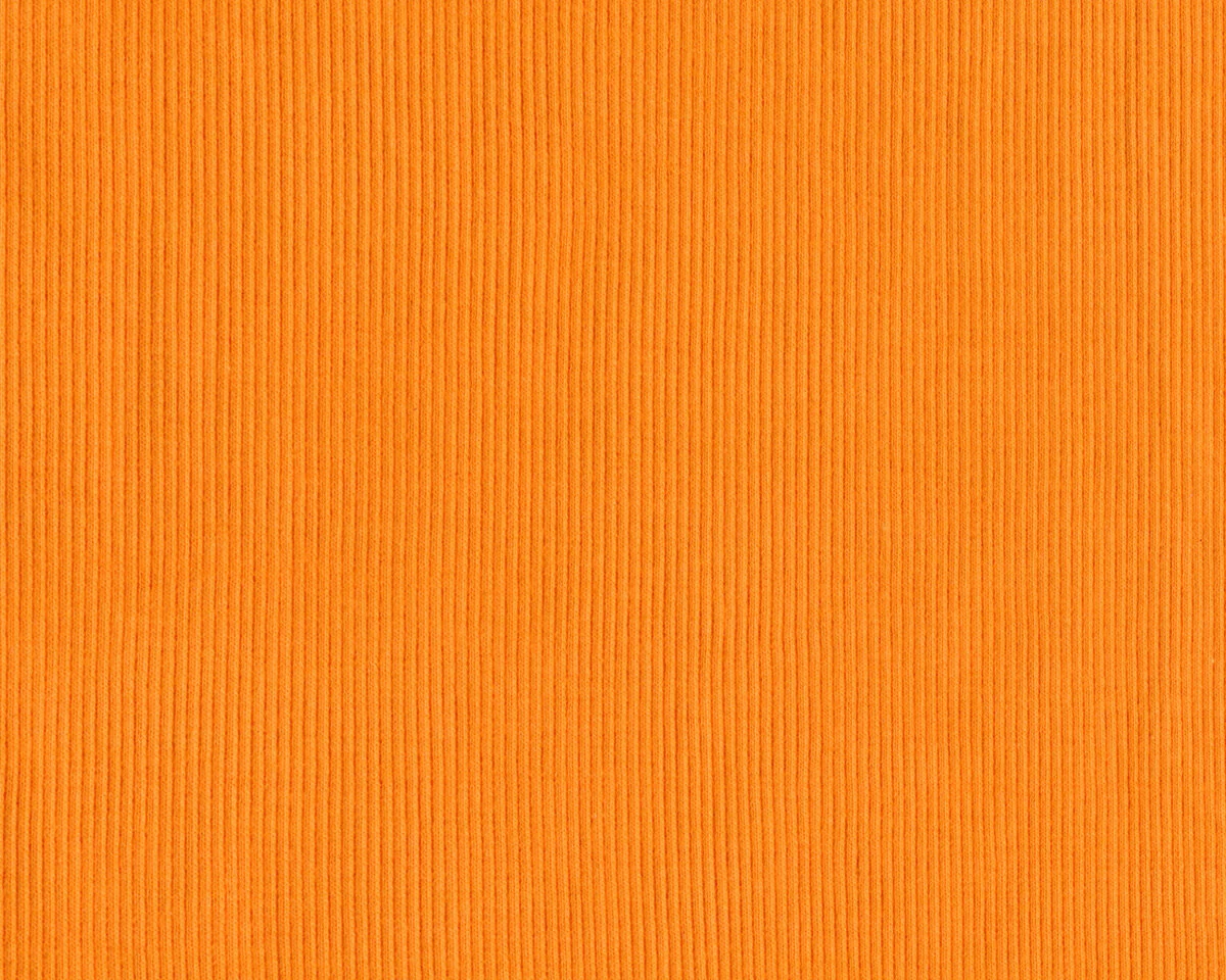 Bündchen-Stoff DOPPELRIPP, orange, Hilco