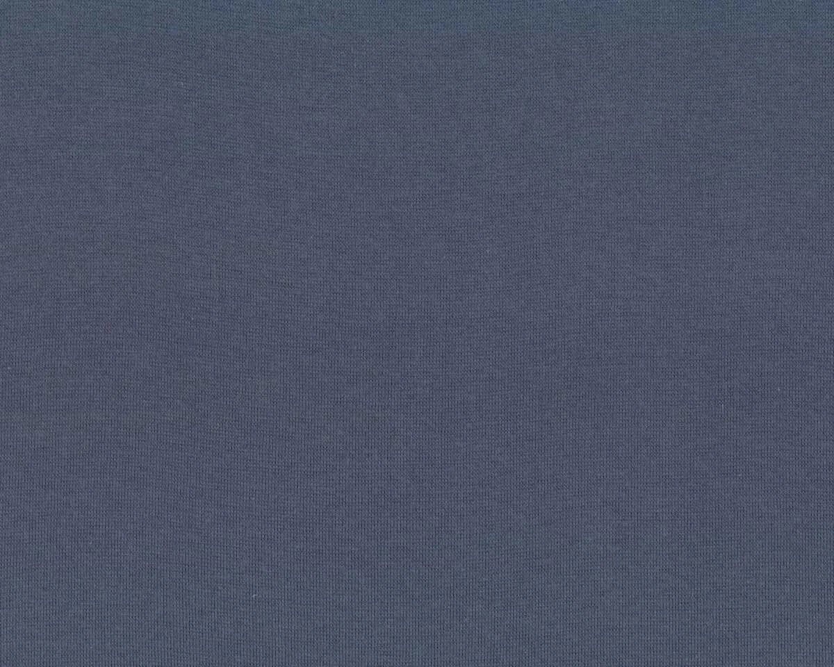 Bündchen-Stoff FEINRIPP LIGHT, dunkles taubenblau, Swafing